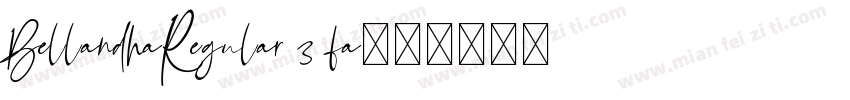 BellandhaRegular 3 fa字体转换